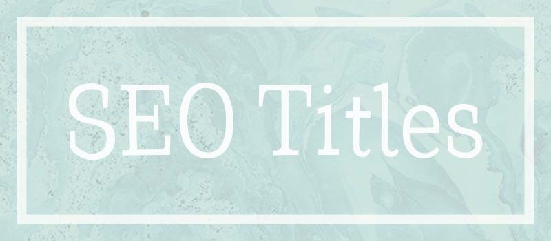 What is an SEO title?