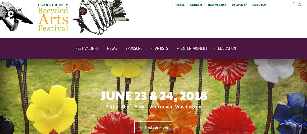 Recycled Arts Festival website
